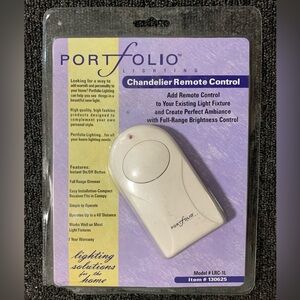 New! Portfolio Lighting Chandelier Remote Control & Receiver Kit Model # LRC-1L
